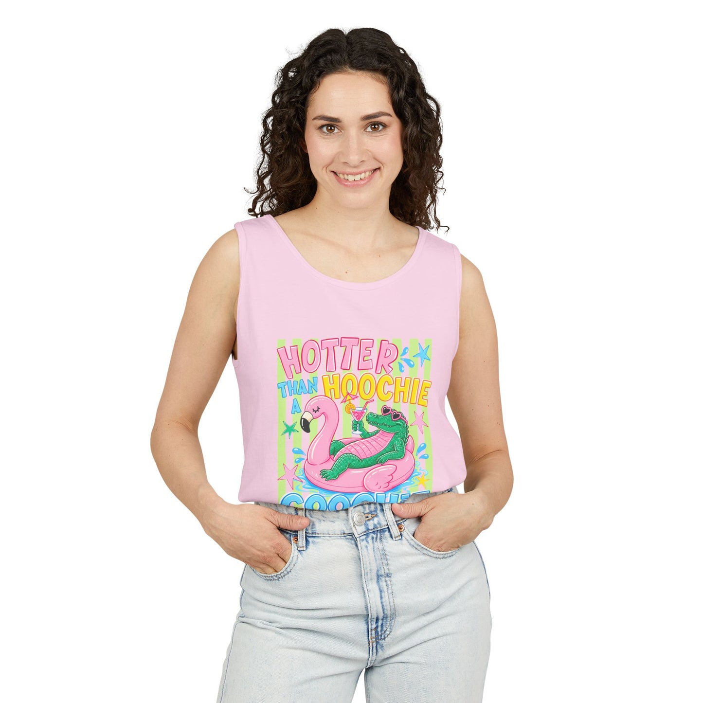 Hotter Than a Hoochie Coochie Comfort Colors Tank Top