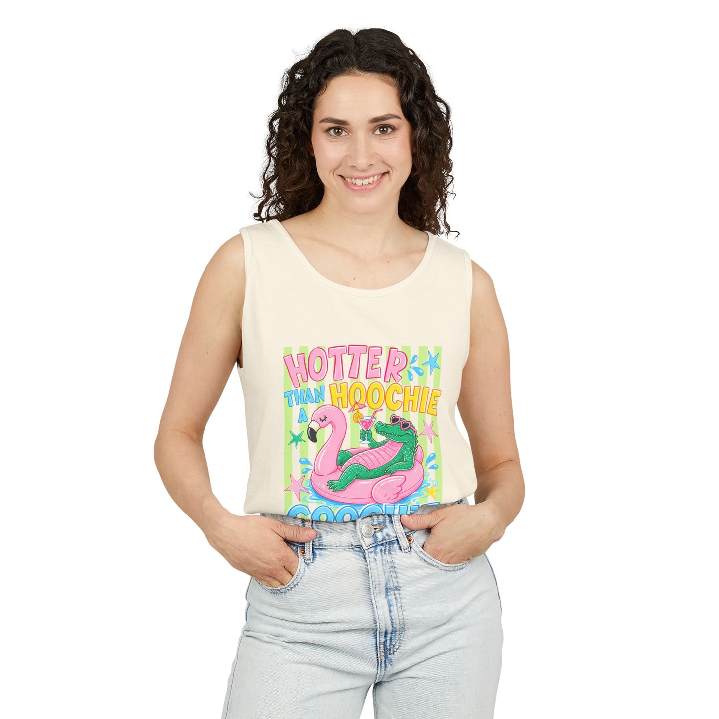 Hotter Than a Hoochie Coochie Comfort Colors Tank Top